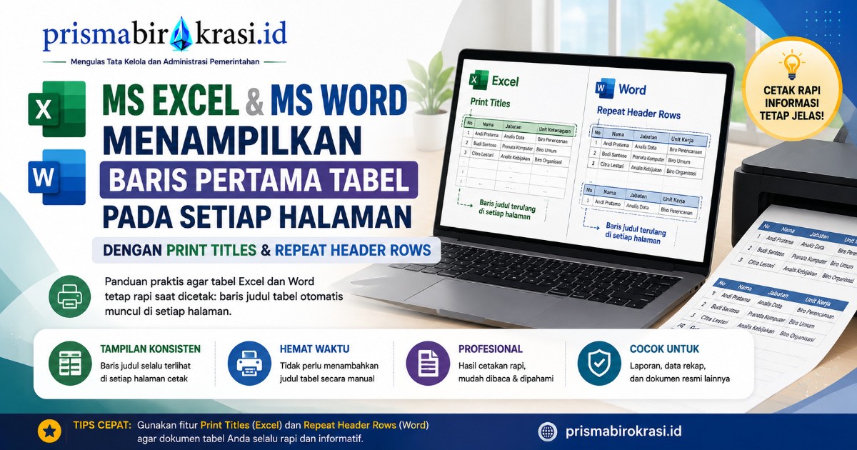 baris tabel excel word