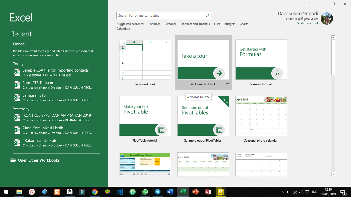 baris tabel excel word