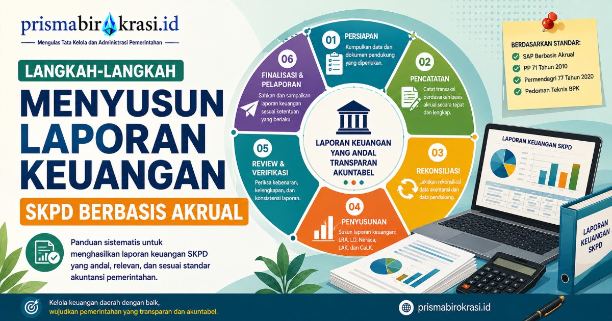 langkah menyusun laporan keuangan