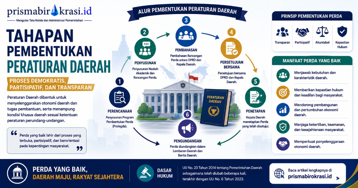 Tahapan Pembentukan Peraturan Daerah