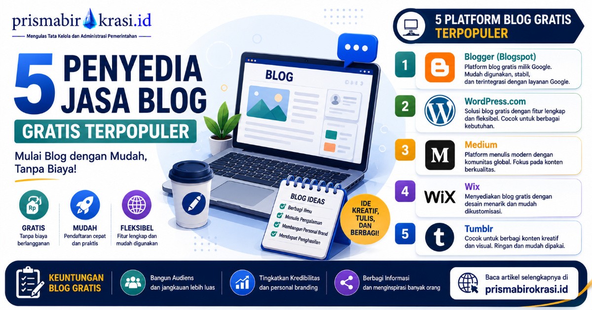 Penyedia Blog Gratis Populer
